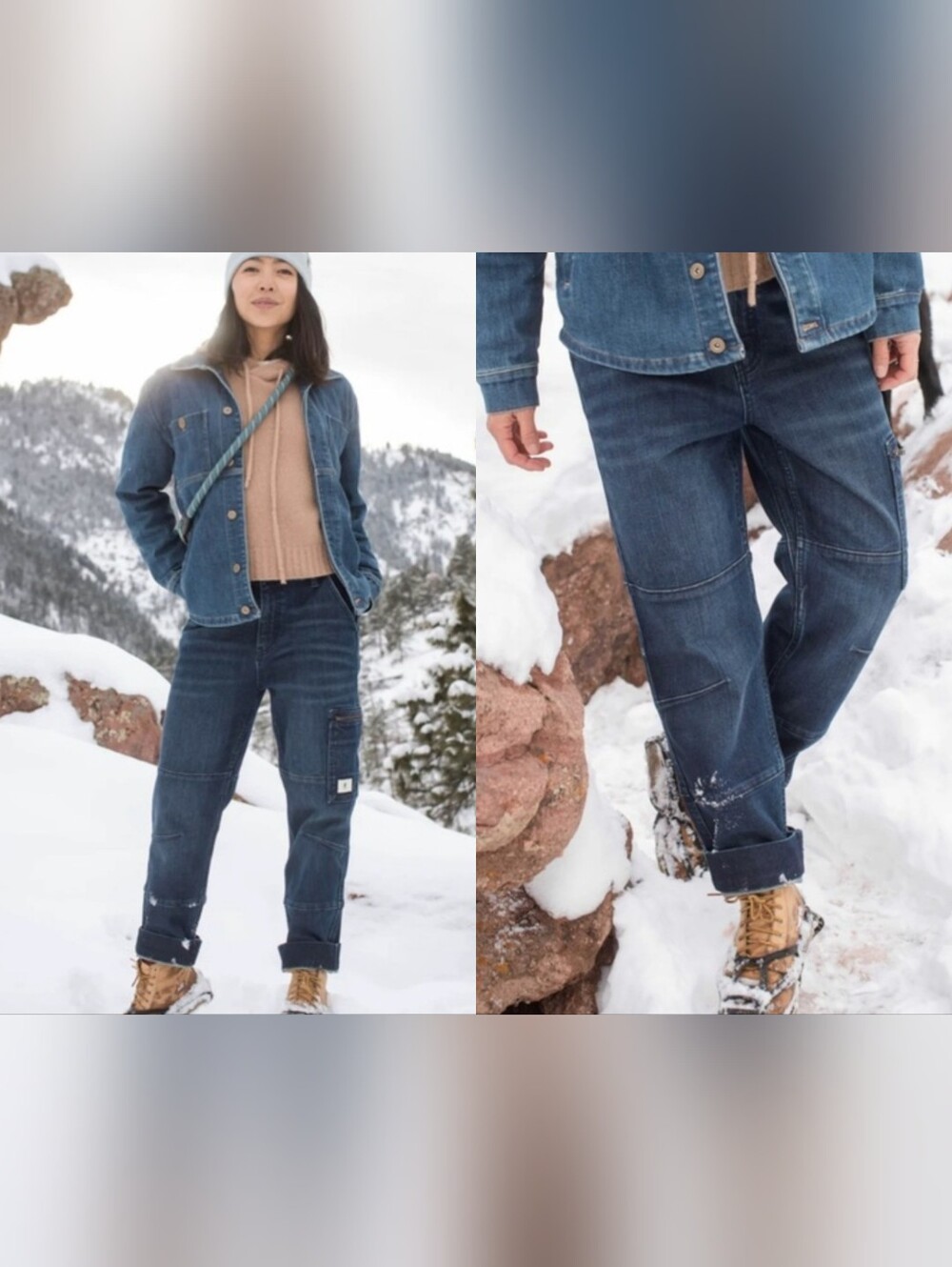 Ripton & Co Hiker Blue Denim Cargo Pocket Jeans